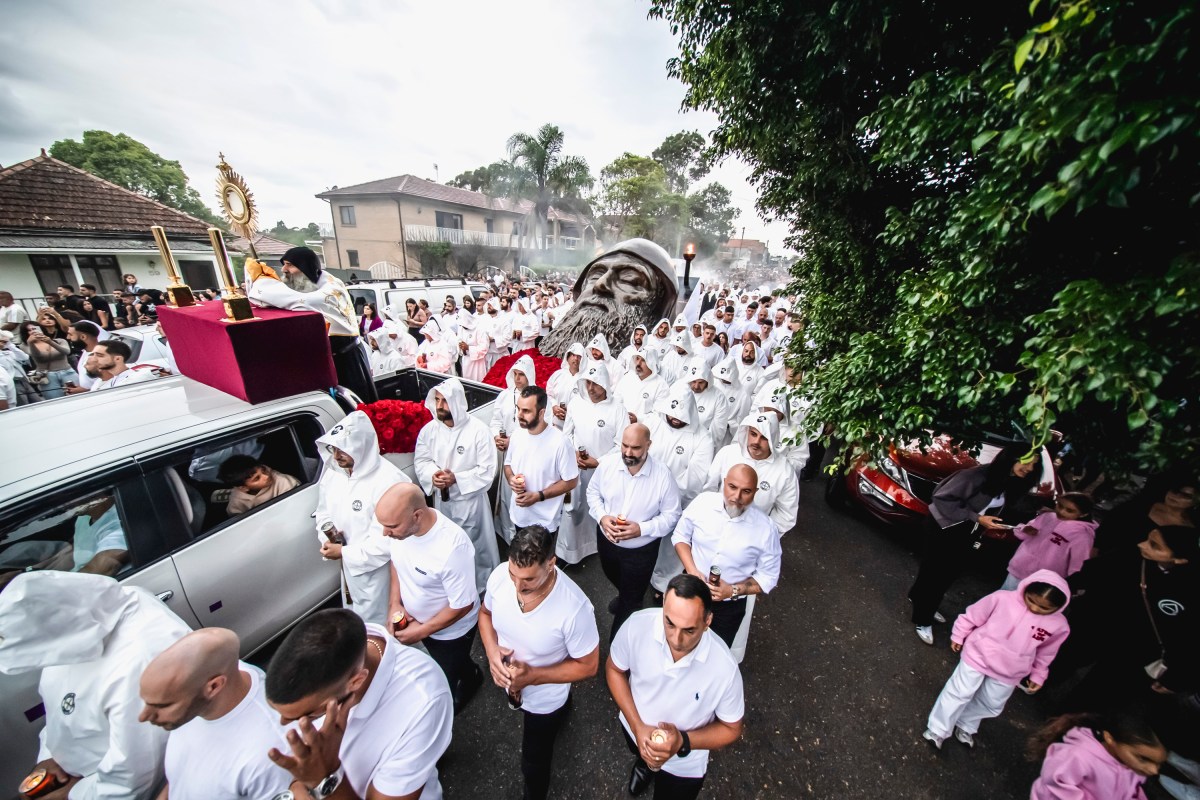 {"rendered":"(Slideshow) Charbel statue in Sydney"}