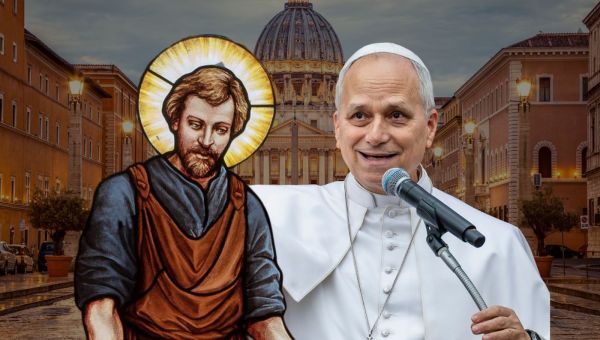 Pope Leo and St Joseph