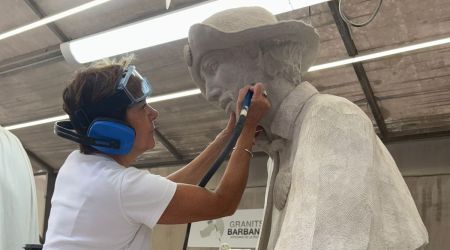 Statue made for the Sagrada Familia “welcomes the world”