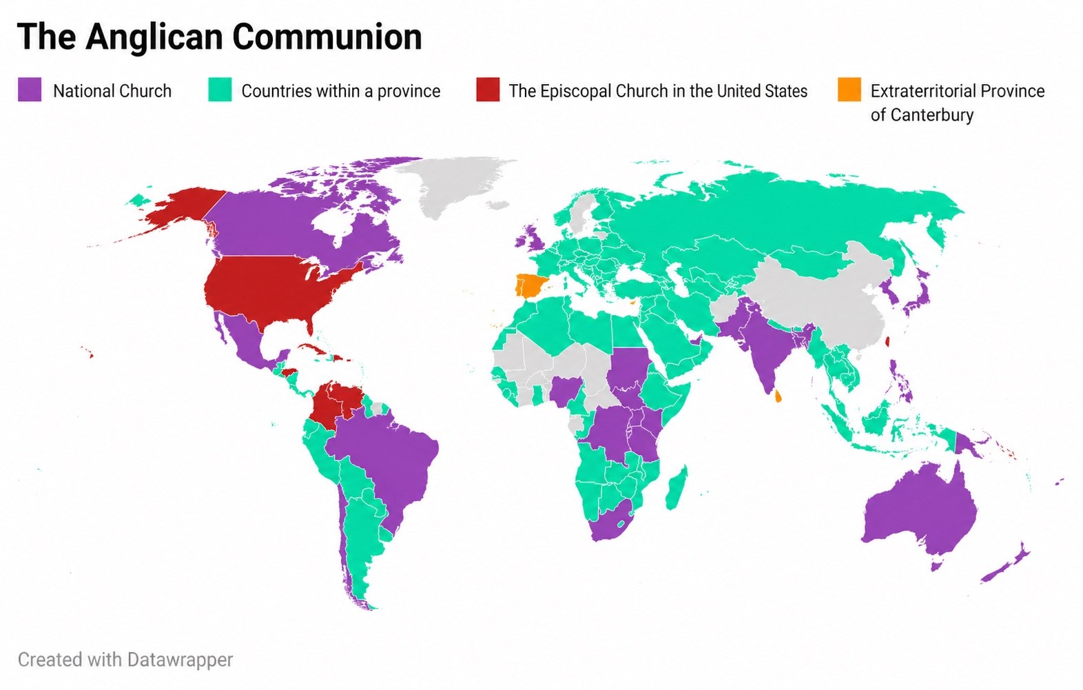 Where the Anglican Communion is present today