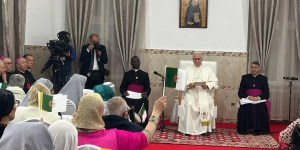 Leo XIV speaks to Little Sisters of the Poor in Annaba