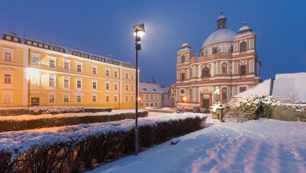 The Basilica of St. Lawrence and St. Zdislava is a Baroque church in the grounds of the Dominican monastery in Jablonné in Podještědí near Liberec. Northern Bohemia. It is a national cultural monument.