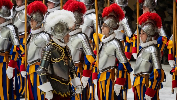 pope-leo-xiv-swearing-in ceremony-swiss-guard-vatican-may-6-2026
