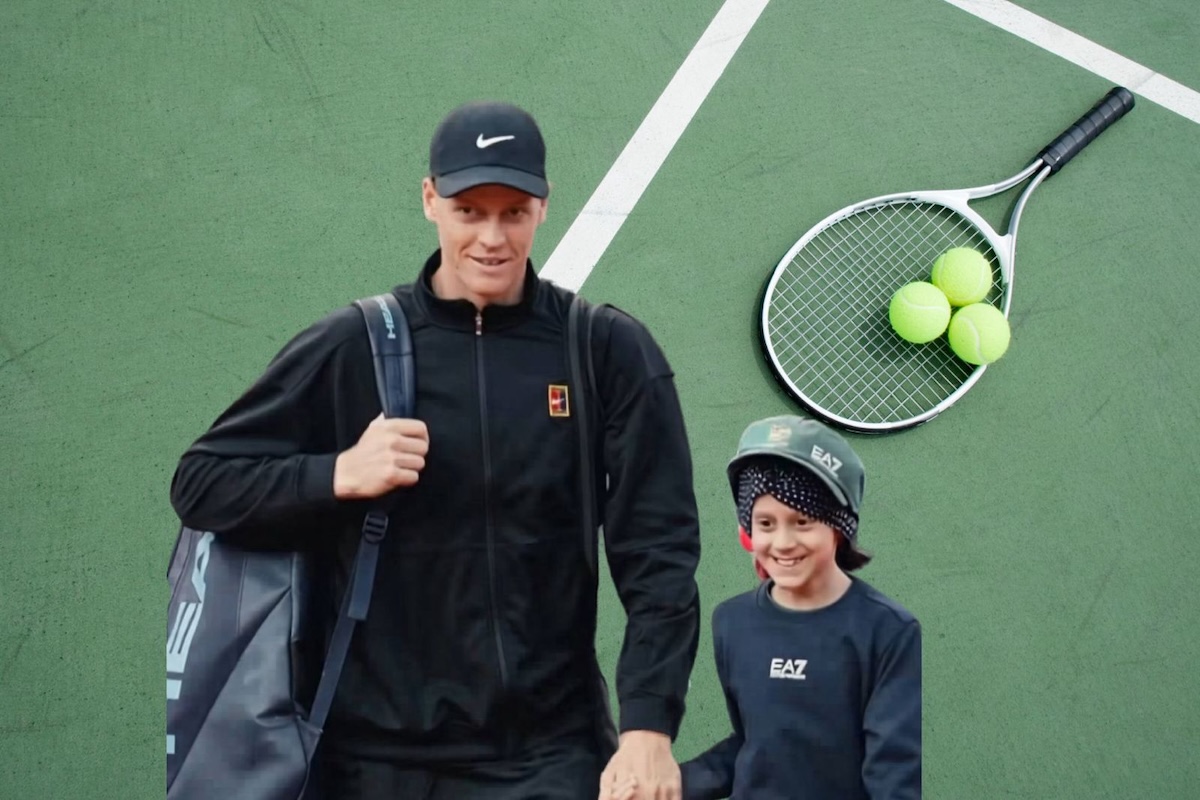Jannik Sinner and the little girl who stole the show