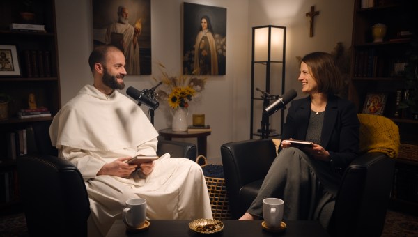 Fr. Gregory Pine, O.P., and Rebecca Dougherty
