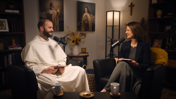 Fr. Gregory Pine, O.P., and Rebecca Dougherty