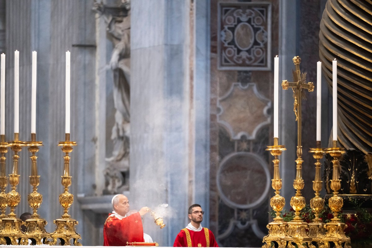 Pope Leo XIV leads a Holy Mass on the Solemnity of Saints Peter and Paul, Rome's patron saints, at St. Peter's Basilica in the Vatican, on June 29, 2026