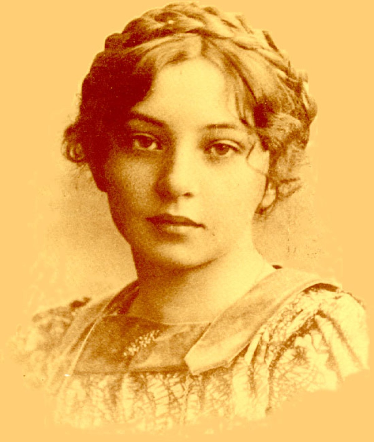 Sigrid Undset jako młoda dziewczyna