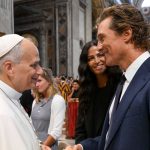 Matthew McConaughey’s latest leading role? Vatican visitor