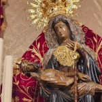 Our Lady of Africa, patroness of Ceuta, is receiving flowers today