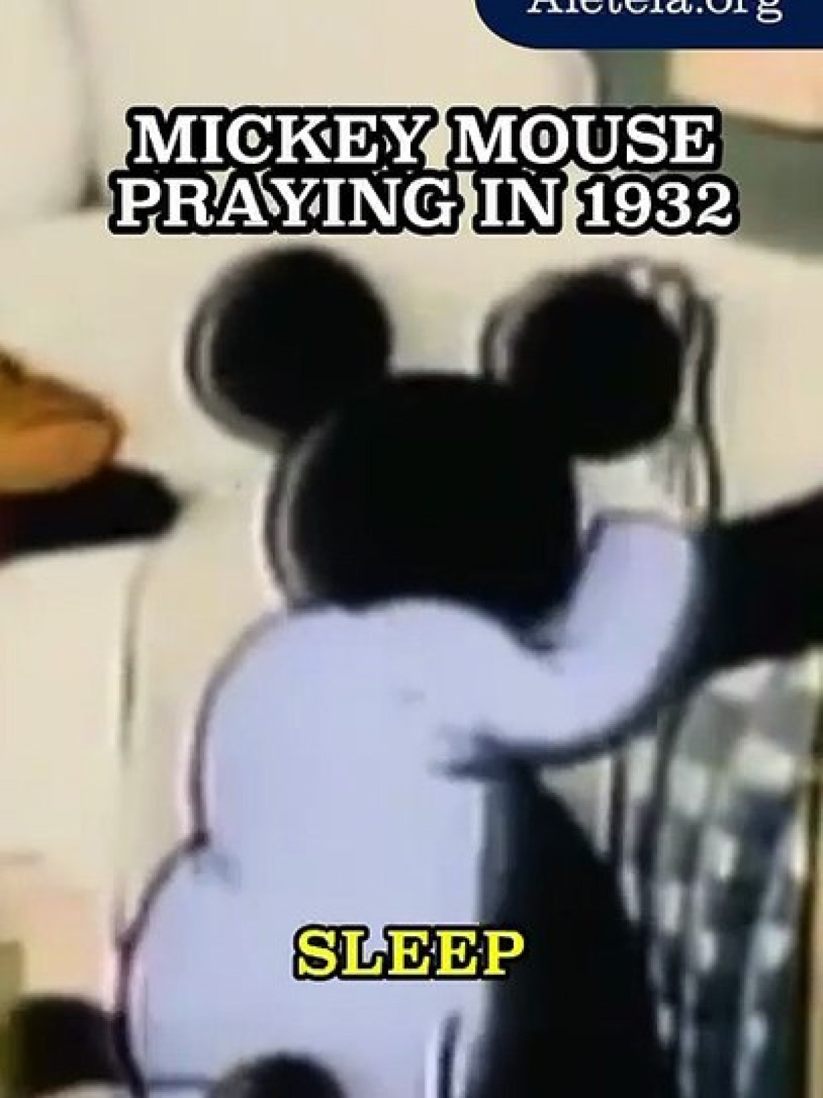 Mickey Mouse Says His Prayers