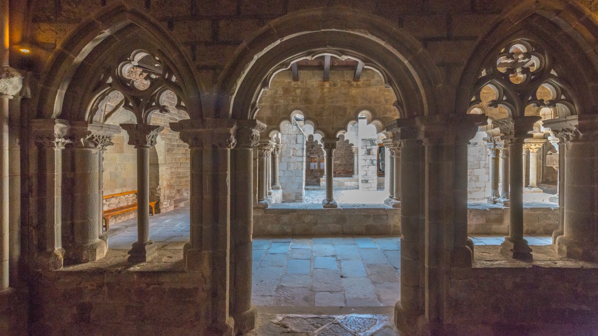 Cloister of the ancient monastery of Sant Pau del Camp