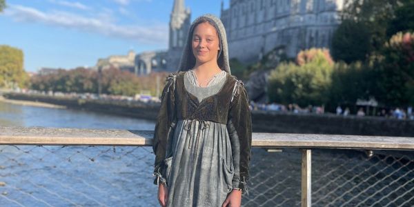 The 13-year-old who sang her heart out for Pope Leo