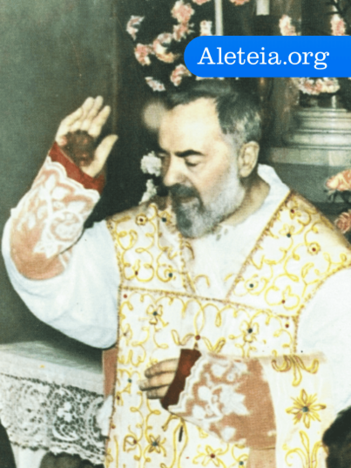 Padre Pio Celebrating Mass