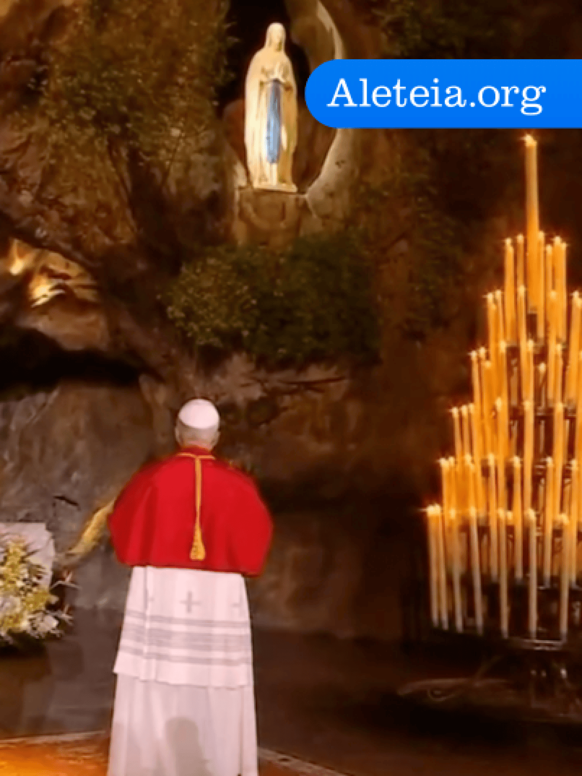 The Pope in Lourdes