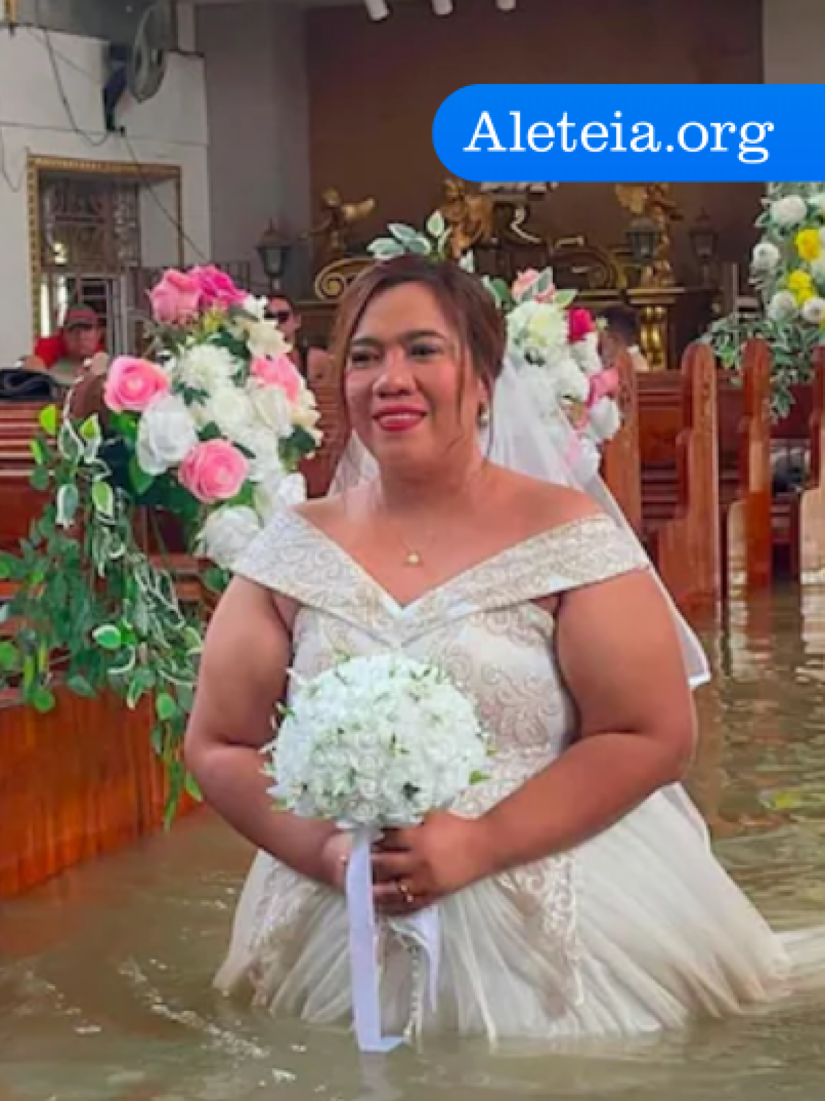 Underwater  Catholic Wedding